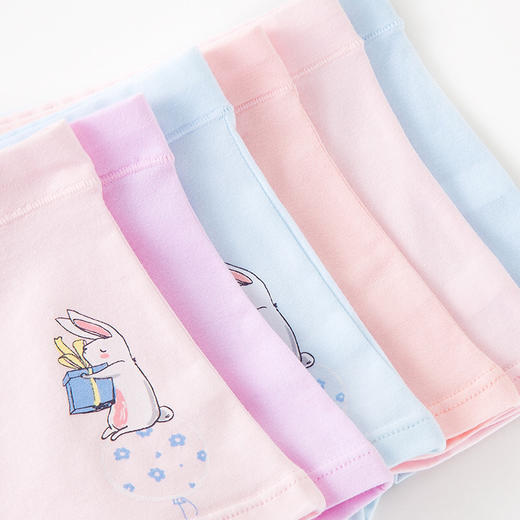 【女童成长内裤】儿童内裤女孩平角裤全棉4条装女宝宝可爱卡通透气吸湿印花小童中大童青少年四角裤纯棉莫代尔女生幼儿园中小学生内衣短裤头 商品图4