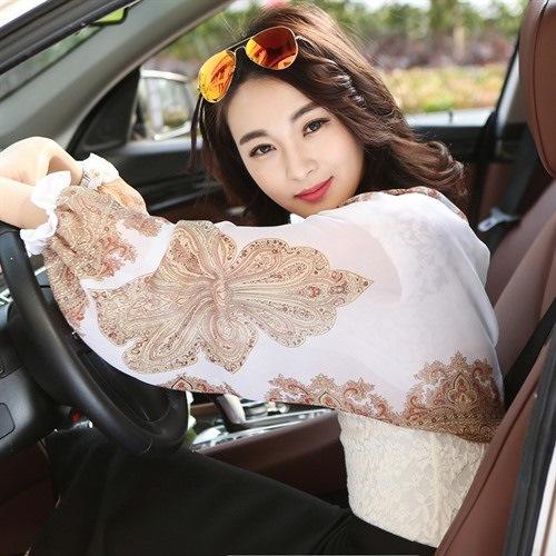 WZNH-DMGY7779（防晒必备）长袖简约时尚百搭随性个性防晒衣披肩 商品图0