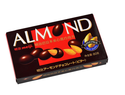 明治 巴旦木夹心 巧克力/黑巧克力 80g 商品图3