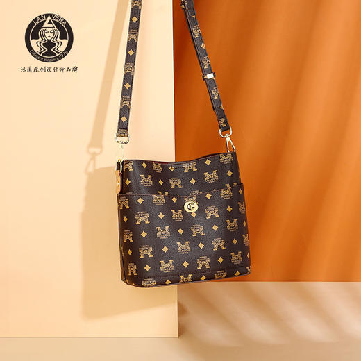 LW-20110欧美风范新款大容量水桶包时尚潮流单肩斜跨包 商品图2