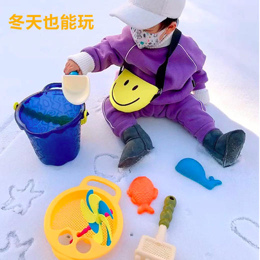 【建立自己的沙滩王国 装点缤纷沙滩】宝宝沙滩玩具小伙伴 加厚材质 耐磨更耐用 中号玩水玩沙套装 商品图2