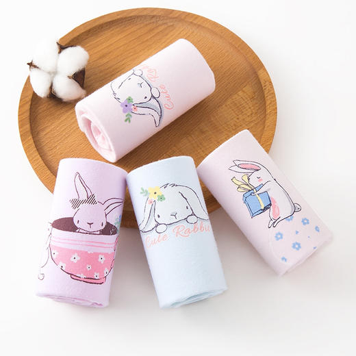 【女童成长内裤】儿童内裤女孩平角裤全棉4条装女宝宝可爱卡通透气吸湿印花小童中大童青少年四角裤纯棉莫代尔女生幼儿园中小学生内衣短裤头 商品图1