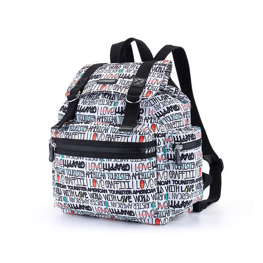 【美旅】双肩包 轻便大容量 迷你多用 背部便携口袋 水洗尼龙面料  电脑 雨伞 水杯位TH1*005&006&007 商品图7