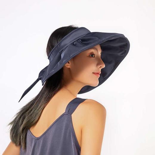 现货   正版授权韩国VVC夏季新款蓓蕾遮阳帽女防晒帽百搭太阳帽大檐空顶帽子(834) 商品图2