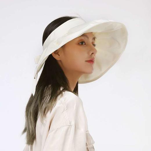 现货   正版授权韩国VVC夏季新款蓓蕾遮阳帽女防晒帽百搭太阳帽大檐空顶帽子(834) 商品图3