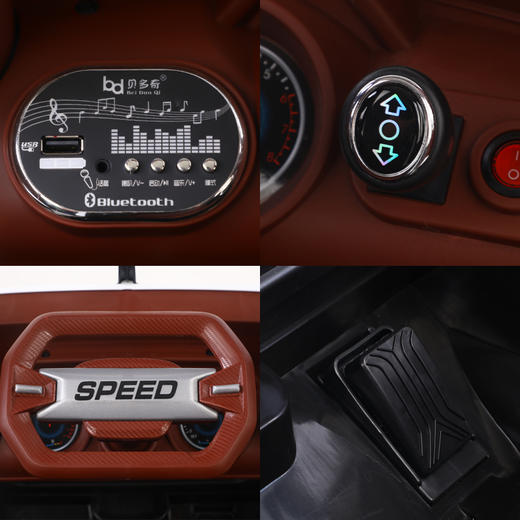 【新】贝多奇卡车头可坐人儿童电动车8轮汽车半挂大货车 商品图2