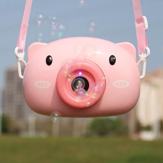 【照相机猪猪泡泡机】音乐灯光儿童吹泡泡枪玩具电动玩具 商品图0
