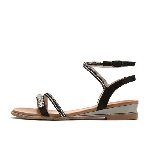 西村名物绑带时尚潮流钻饰凉鞋X29BG22421 商品图3