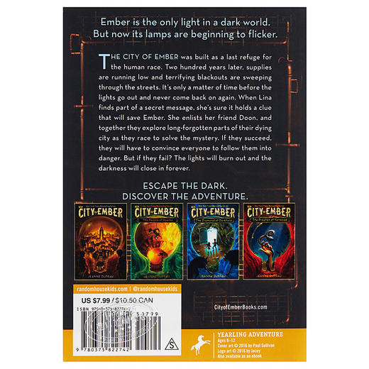【中商原版】微光城市 英文原版 The City of Ember 商品图1
