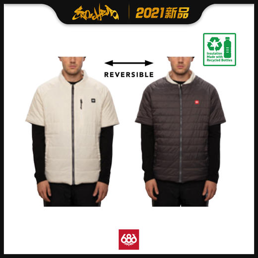 686 2021新品预售 Primaloft Reversible Short Sleeve Jacket 商品图2