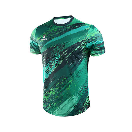 KELME卡尔美官方正品夏季圆领迷彩短袖T恤男跑步训练修身运动上衣 商品图1