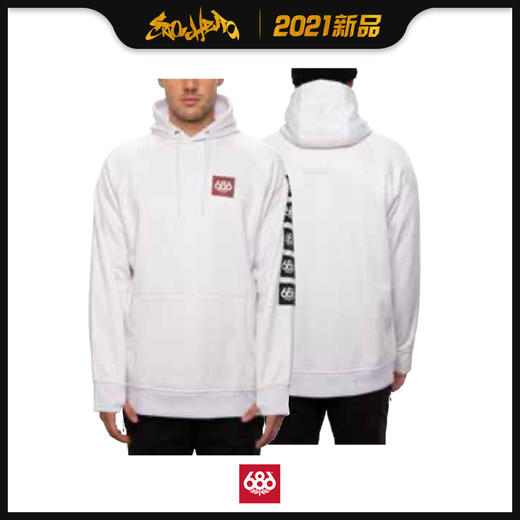 686 2021新品预售 Bonded Fleece Pullover Hoody 男款 卫衣 商品图3