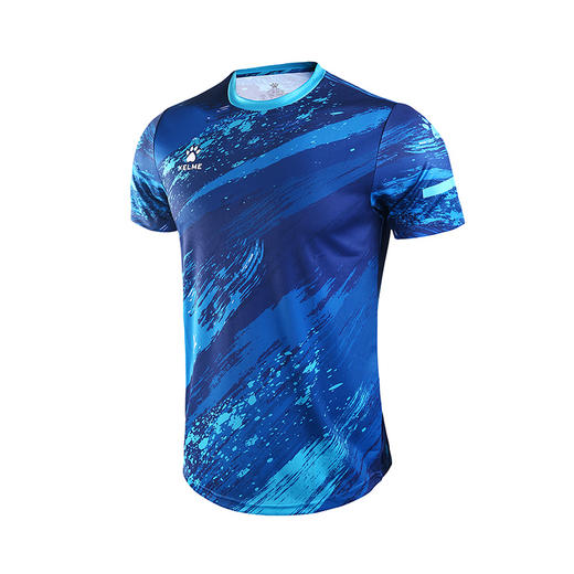 KELME卡尔美官方正品夏季圆领迷彩短袖T恤男跑步训练修身运动上衣 商品图4