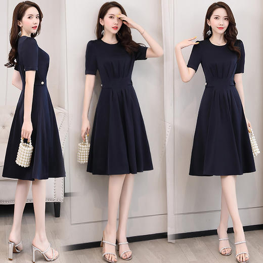 WZNH-XZYHC2056夏季短袖中长款时尚连衣裙 商品图2
