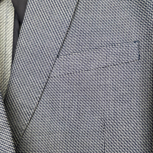 Marco Azzali 意大利进口面料浅藏蓝色单西 G3403600 商品图3