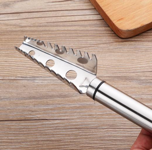 开瓶器304不锈钢鱼鳞刨刮鳞器杀鱼刮鱼鳞器去鱼鳞工具刮鱼鳞刷厨房