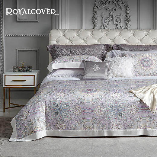 罗卡芙（ROYALCOVER）   60支双面天丝床品套件活性印花四件套/克罗托 商品图0