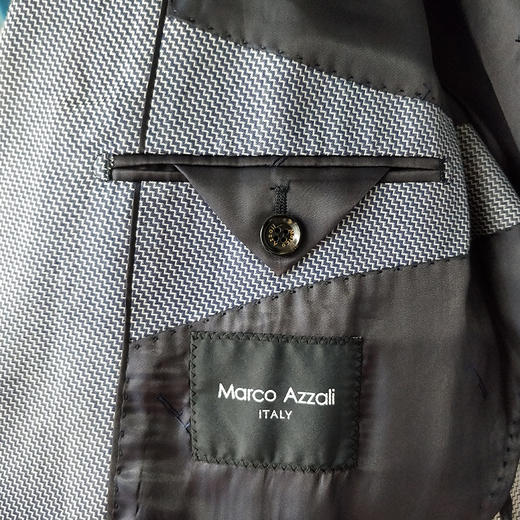 Marco Azzali 意大利进口面料浅藏蓝色单西 G3403600 商品图2