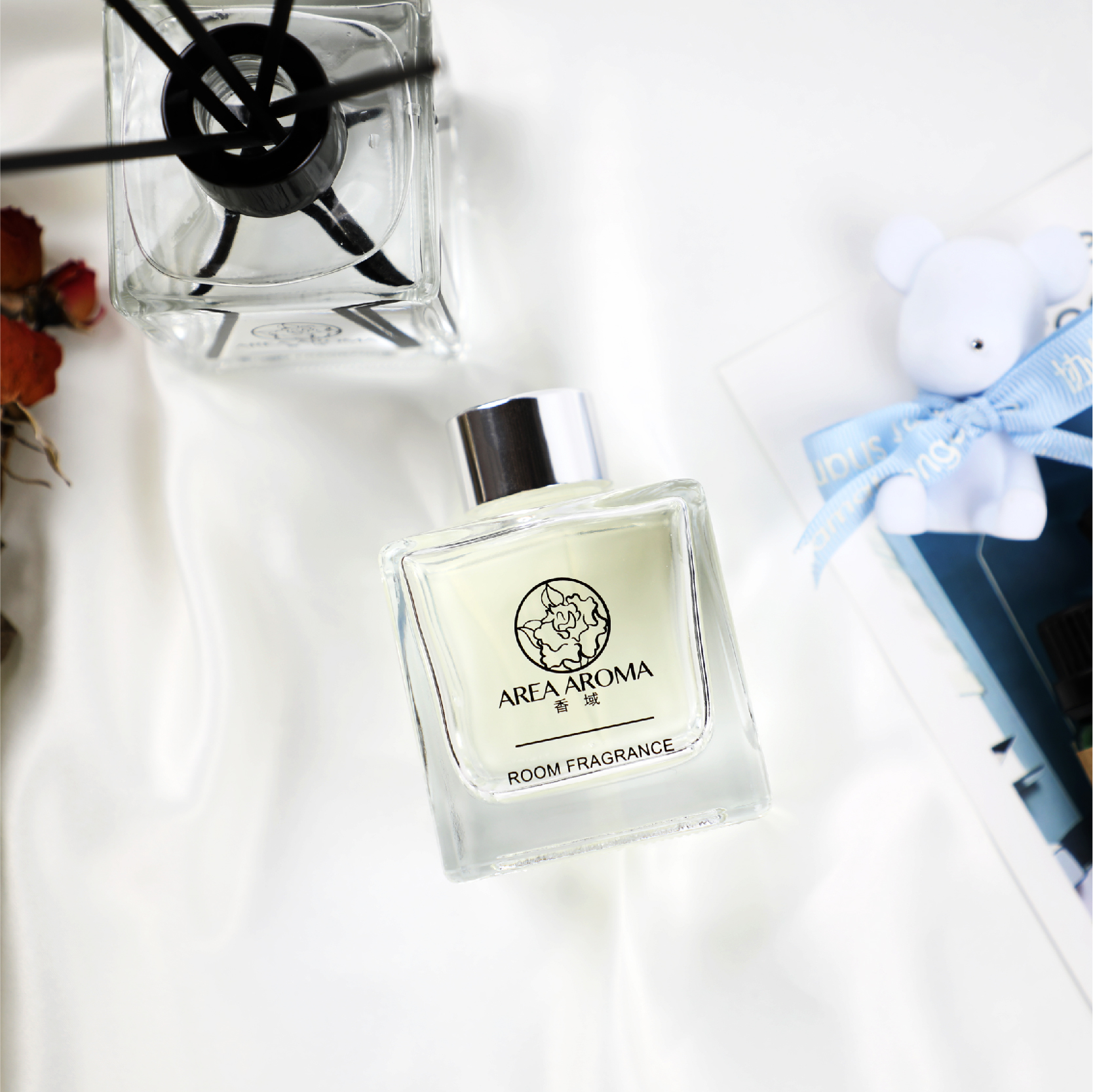 艾瑞尔香氛无火藤条香薰110ML家用卧室空间除味留香香域LOGO