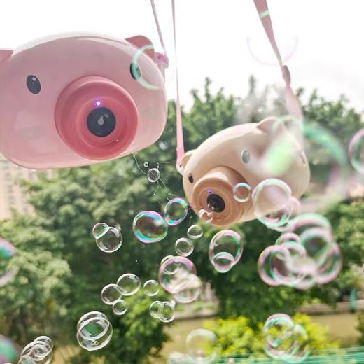 【照相机猪猪泡泡机】音乐灯光儿童吹泡泡枪玩具电动玩具 商品图2