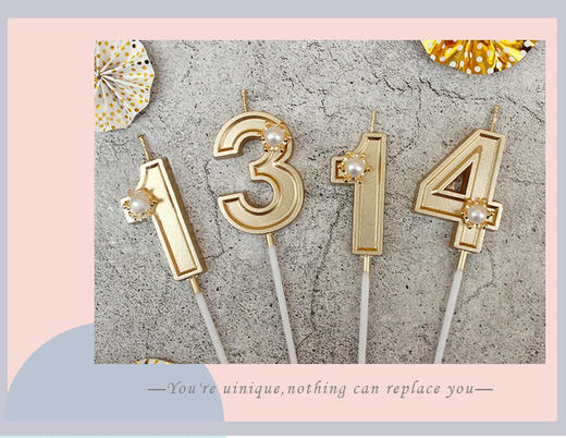 梦幻公主生日数字蜡烛（不单独售卖） 商品图1