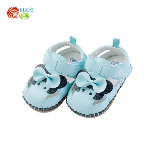 贝贝怡女童夏季透气软底凉鞋宝宝小公主学步鞋婴儿0一1岁机能鞋子192X108
 商品图9