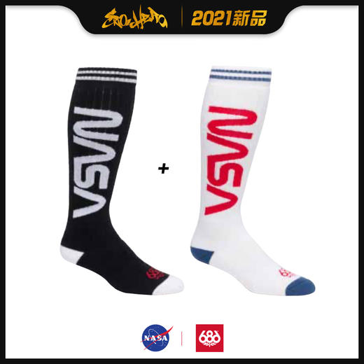 686&NASA合作款 2021新品预售 雪袜 商品图0
