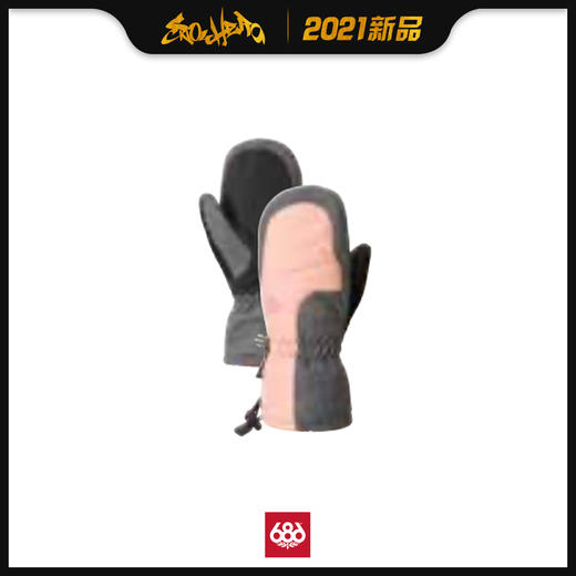2021 686 Youth Heat Insulated Mitt Coral Pink Colorblock L 商品图0