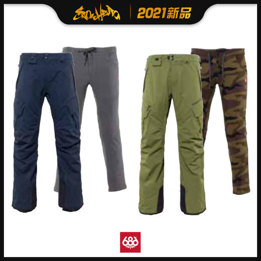 686 2021新品预售 SMARTY 3-in-1 Cargo Pant 男款 滑雪裤 商品图0
