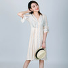 【不退不换】整个夏天优雅又性感|法式V领条纹茶歇裙，显瘦显高 商品缩略图2