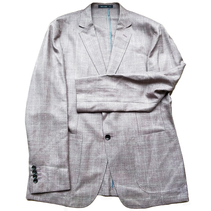 Marco Azzali 意大利进口面料卡其色单西 G3204900