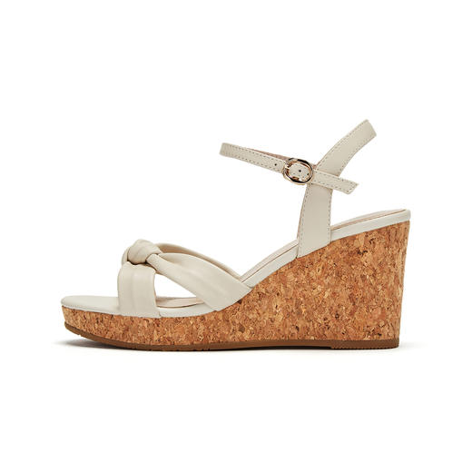 西村名物坡跟厚底蝴蝶结凉鞋X29BG22201 商品图1