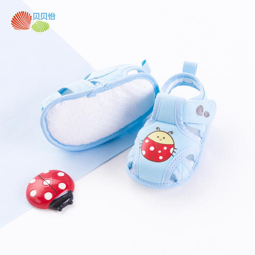 贝贝怡男女宝宝软底童鞋夏季儿童步前鞋夏天小女孩包头小公主凉鞋192X104
 商品图9