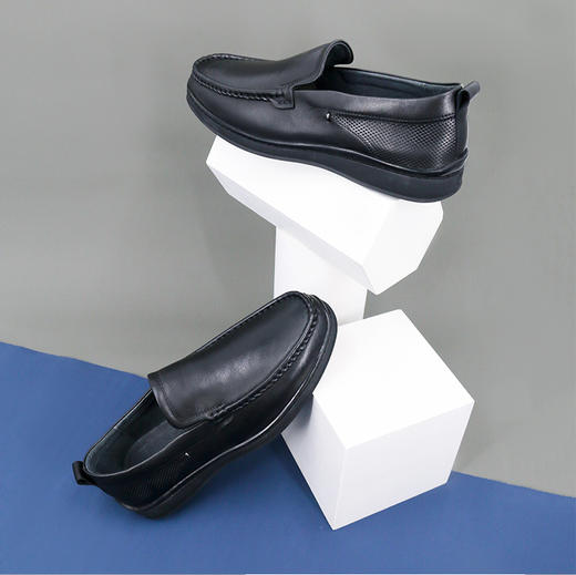 Safiya索菲娅真爱如山系列 缓震豆豆鞋男皮鞋SF03121313 商品图0