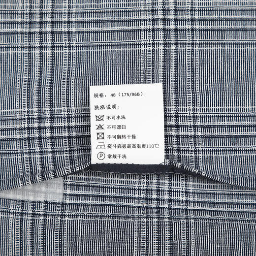 callisto亚麻格纹休闲便西 SPFJK079LG 商品图8