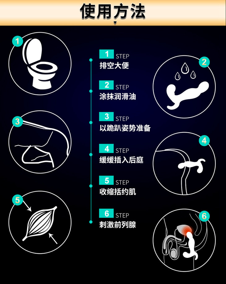 erocome伊珞前列腺振動按摩器肛門塞後門專用