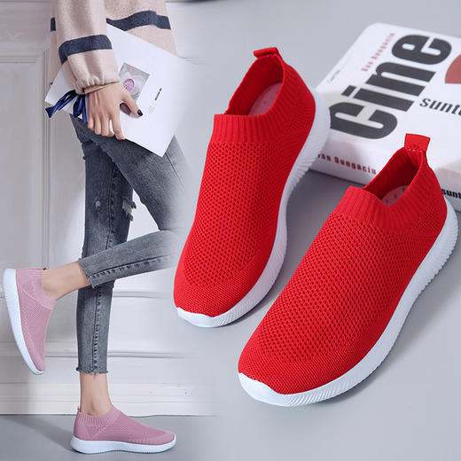 【轻盈飞织鞋男女款】会呼吸的飞织鞋  弹力飞织面料 轻盈柔韧 透气排湿不闷脚 商品图9