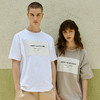 卡尔美夏季新款运动休闲短袖男女中性款情侣纯棉字母T恤 商品缩略图0