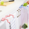 【创意塑料门背式垃圾袋架子、2个】 多功能厨房橱柜门居家日用后抹布挂架收纳挂钩 商品缩略图3