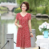 MQ-YX2012夏装新款洋气中年气质短袖连衣裙YY 商品缩略图4