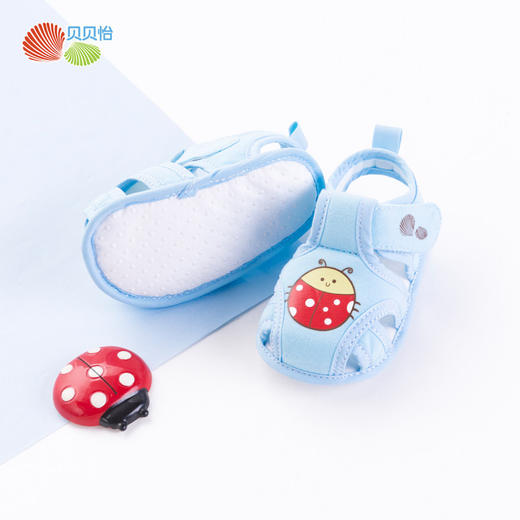 贝贝怡男女宝宝软底童鞋夏季儿童步前鞋夏天小女孩包头小公主凉鞋192X104
 商品图2