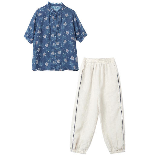 WZNH-XZYHC2066优雅时尚气质潮流短袖两件套 商品图2