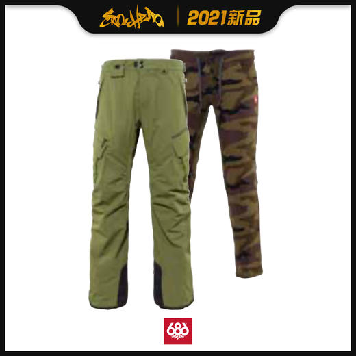 686 2021新品预售 SMARTY 3-in-1 Cargo Pant 男款 滑雪裤 商品图1