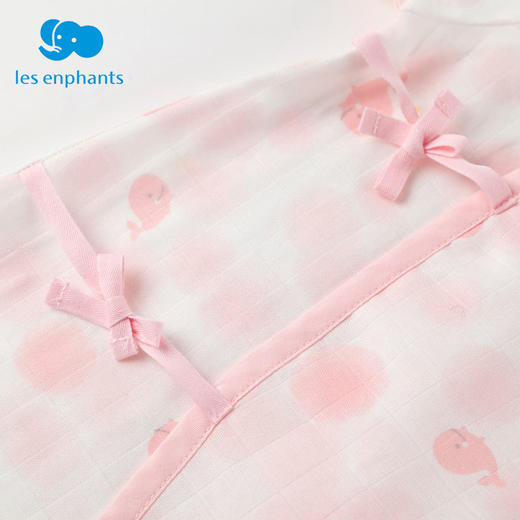 丽婴房-内衣类（夏）D0纱布內衣连体衣浅粉 商品图7