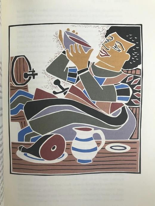 限量版拉伯雷巨人传沃尔特布鲁克斯彩色插图豪华皮装18开