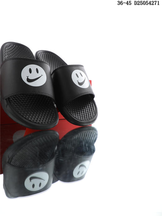 耐克 NIKE BENASSI JDI MISMATCH 夏季经典款情侣拖鞋 笑脸 商品图5