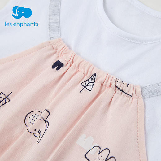 丽婴房-童衣类（夏）D0连身装\游戏裤浅粉 商品图3