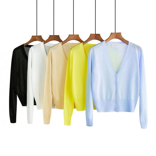 GC-XRS针织开衫薄款夏外套冰丝针织衫 商品图0