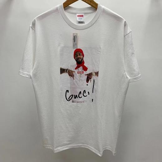 gucci人物tee supreme gucci mane t恤 黑白 s-xl/男款