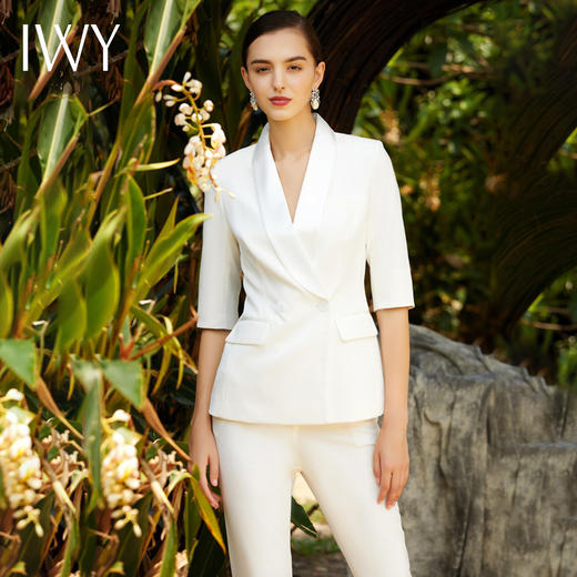 IWY/白色西服长裤套装CP9223 商品图0